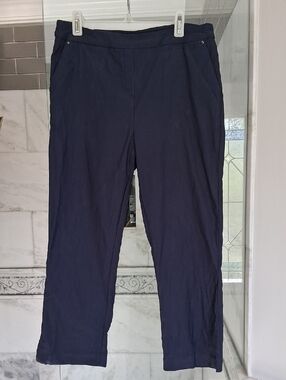 Tribal Navy Blue Cropped Pants Size 6
